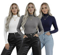 Yarım Balıkçı Yaka Uzun Kollu Body - 3'lü Set