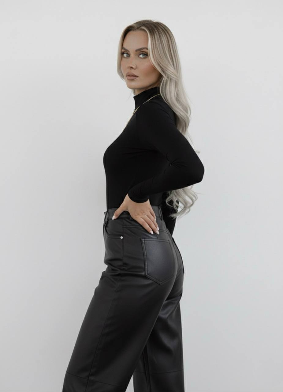 Yarım Balıkçı Yaka Uzun Kollu Body - 4'lü Set