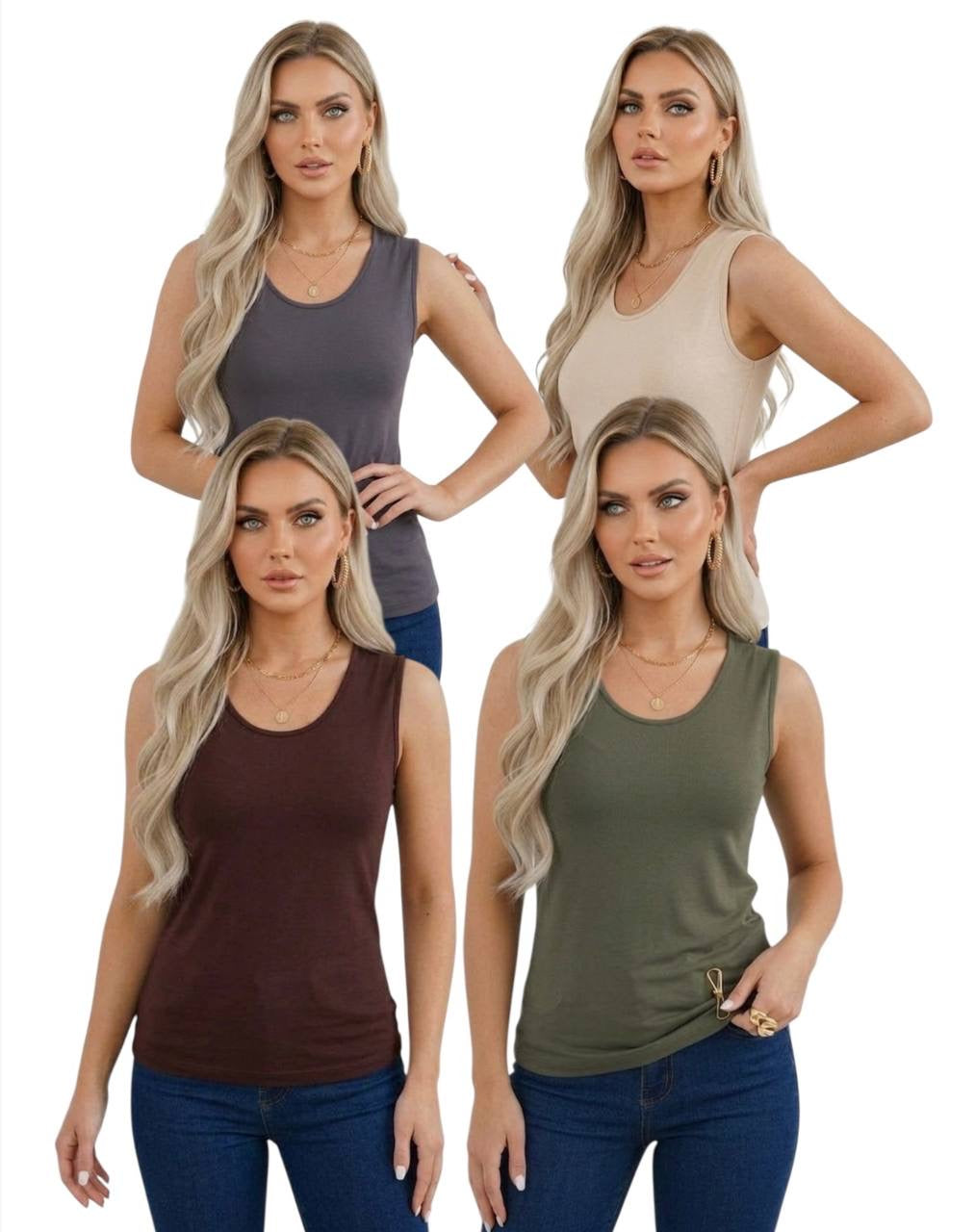 U Yaka Kolsuz Body - 4'lü Set