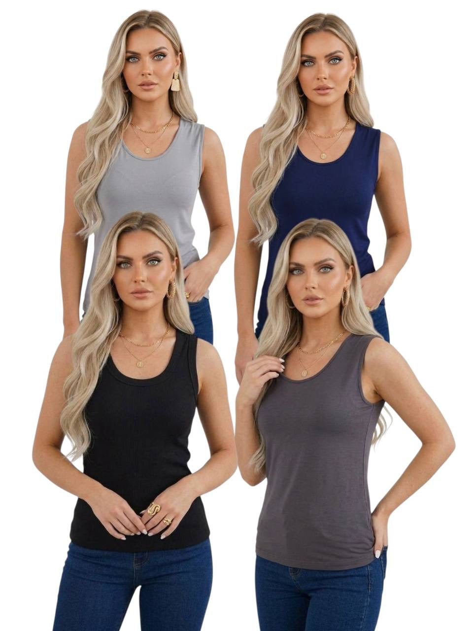 U Yaka Kolsuz Body - 4'lü Set