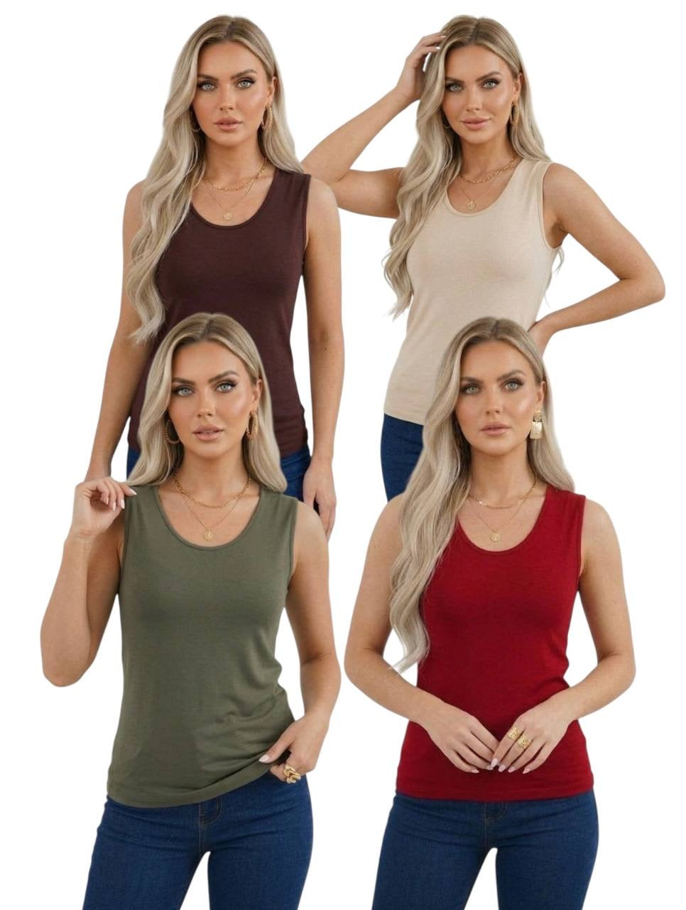 U Yaka Kolsuz Body - 4'lü Set