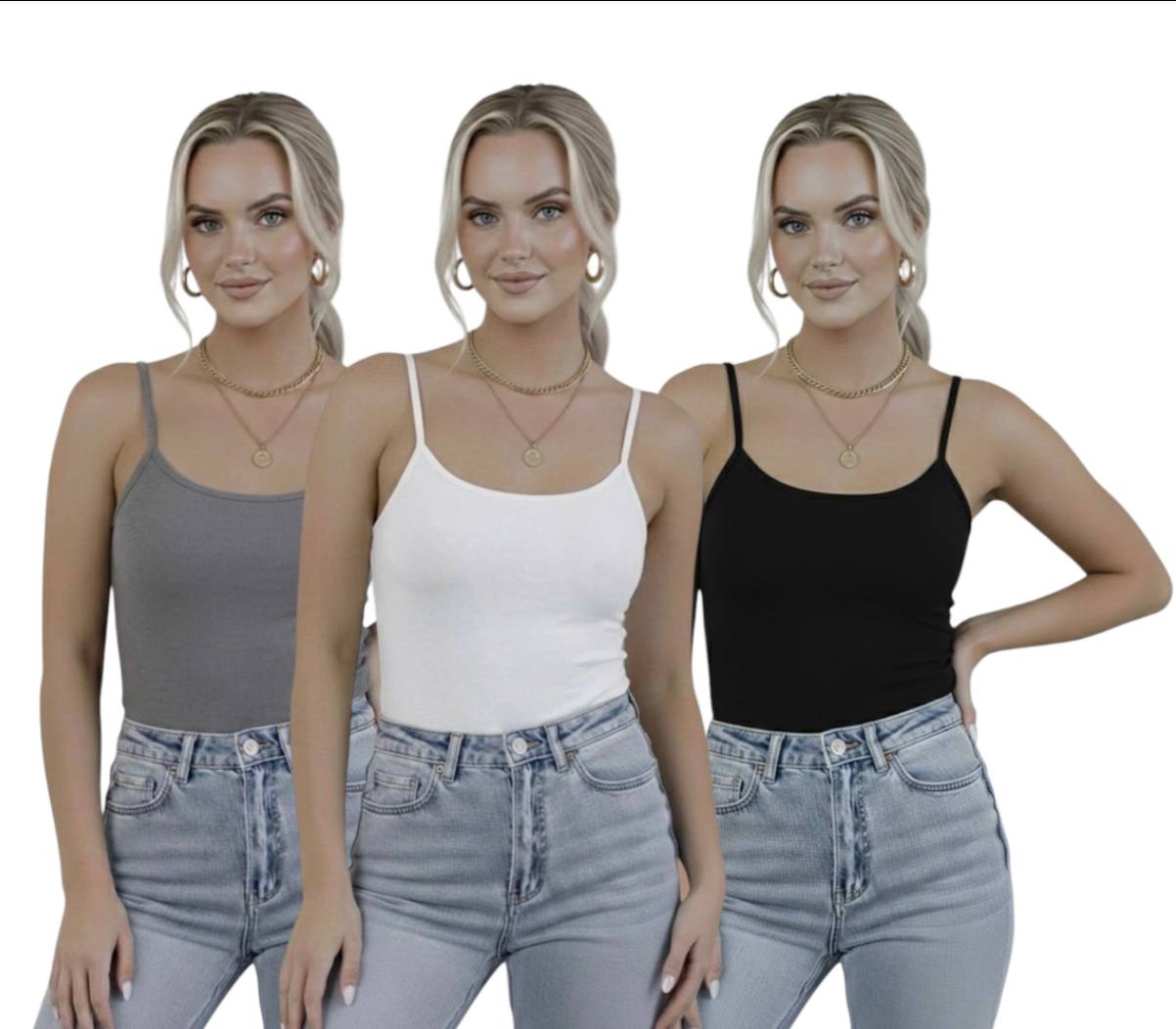 Askılı Body / Atlet Body - 3'lü Set