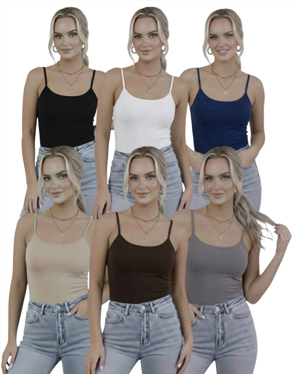Askılı Body / Atlet Body - 6'lı Set