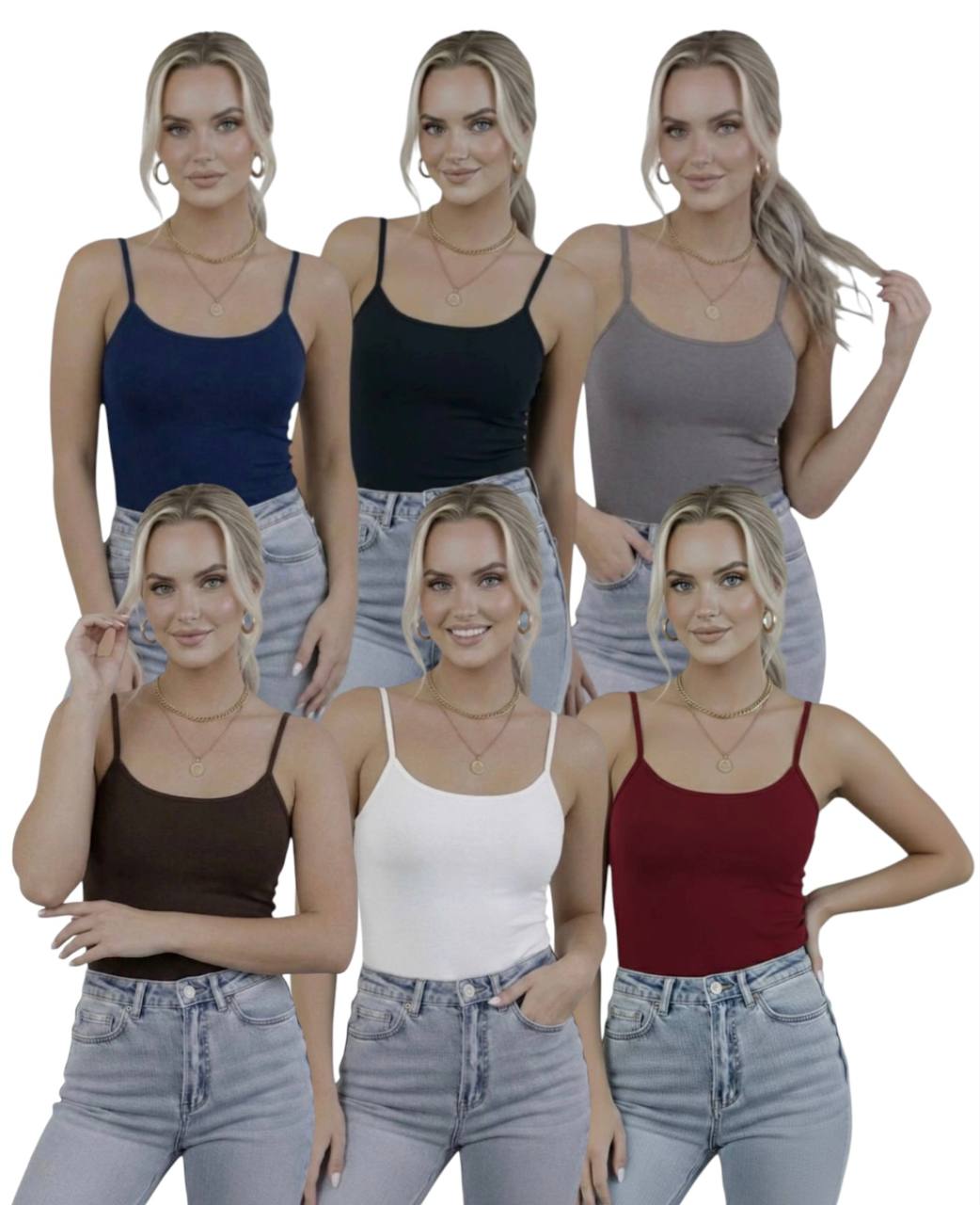 Askılı Body / Atlet Body - 6'lı Set