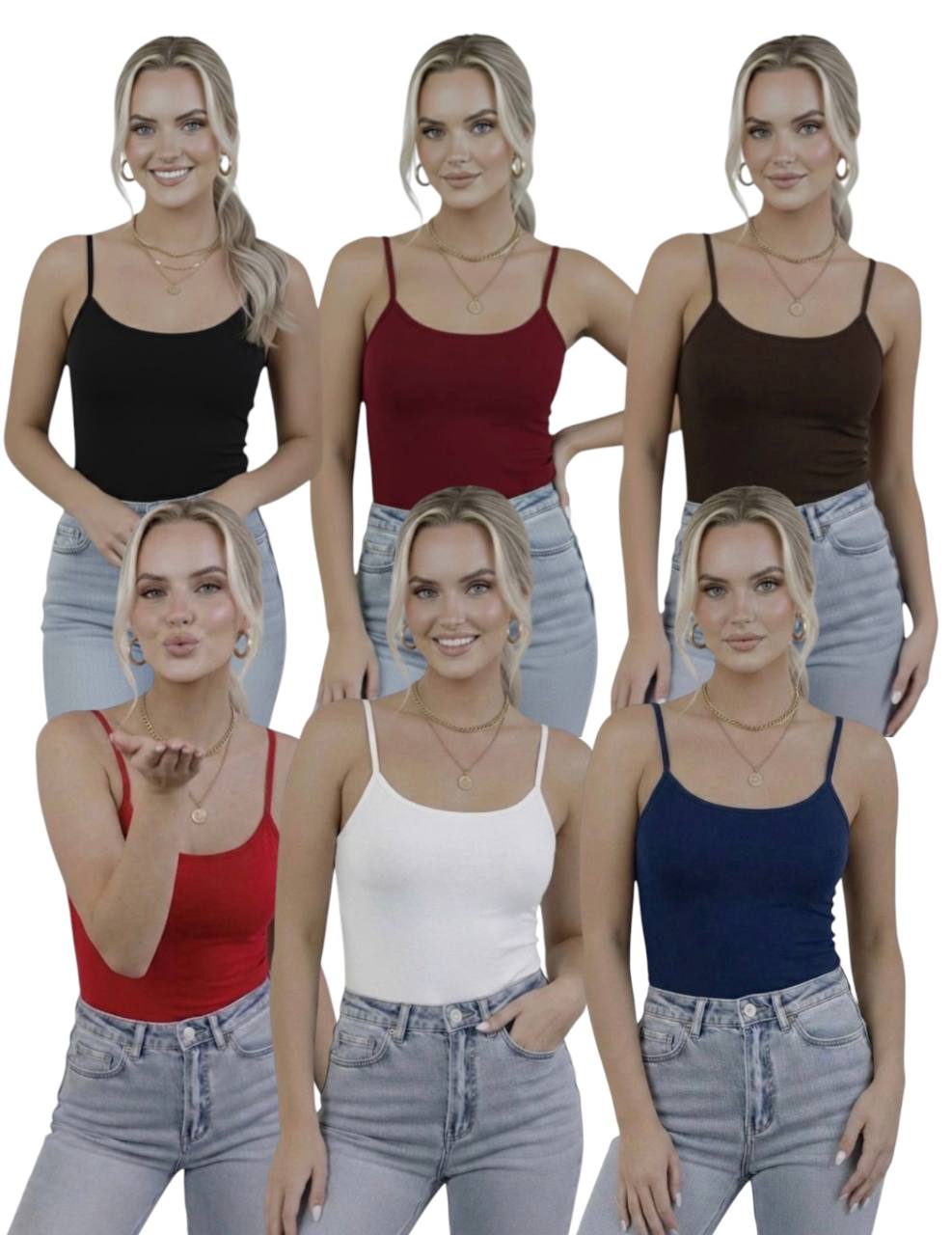 Askılı Body / Atlet Body - 6'lı Set