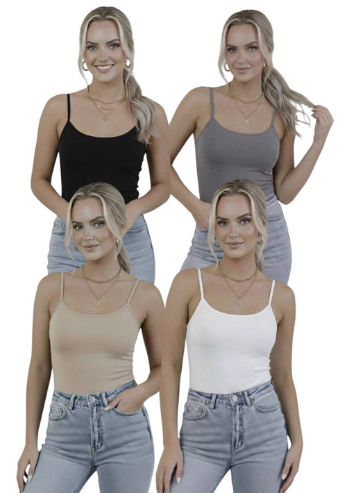 Askılı Body / Atlet Body - 4'lü Set