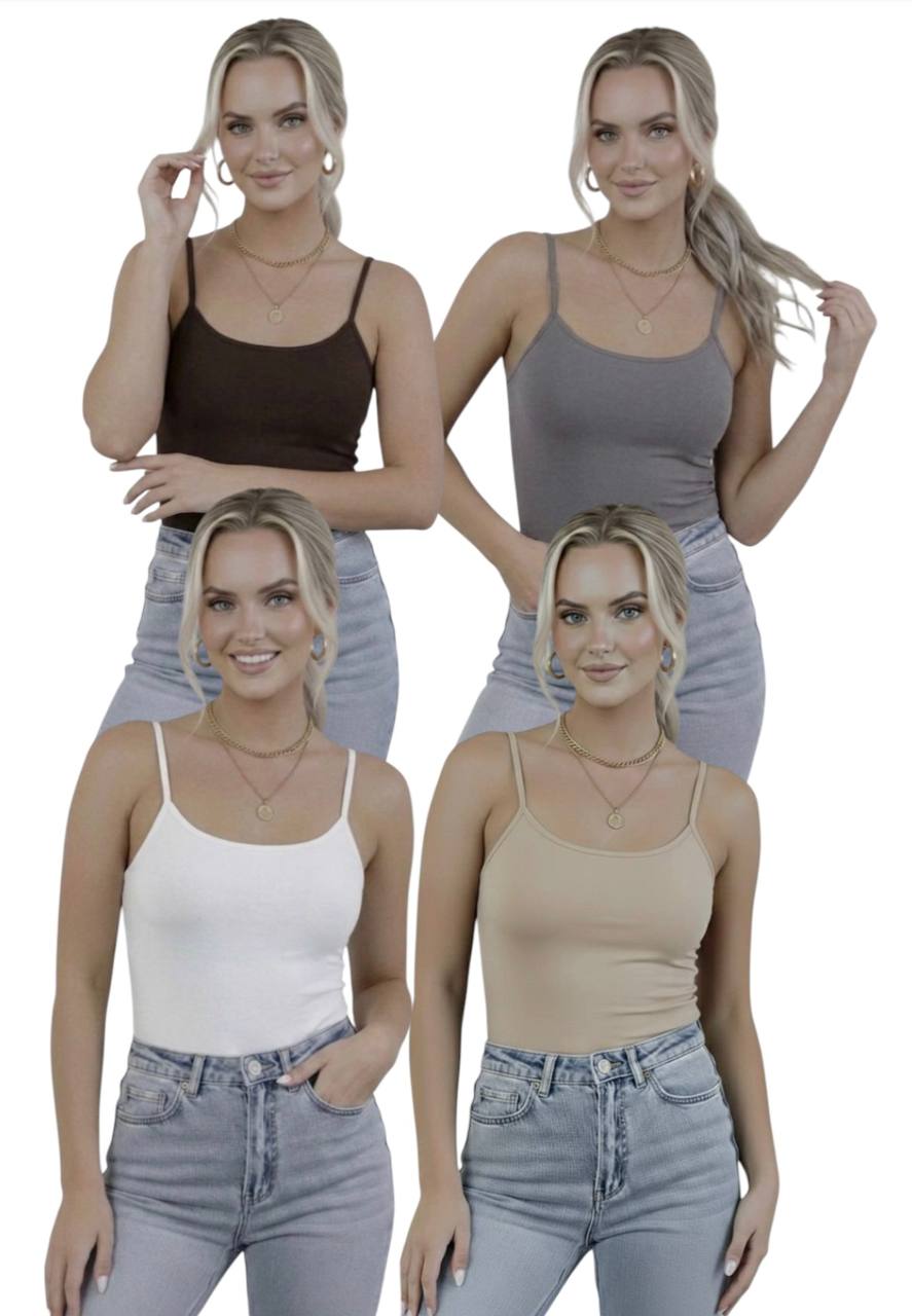 Askılı Body / Atlet Body - 4'lü Set