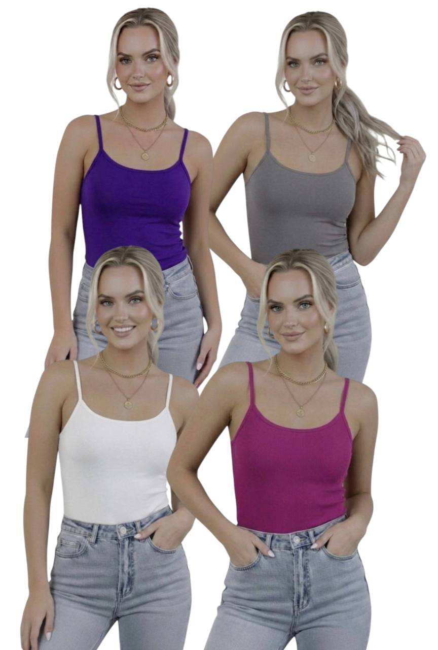 Askılı Body / Atlet Body - 4'lü Set