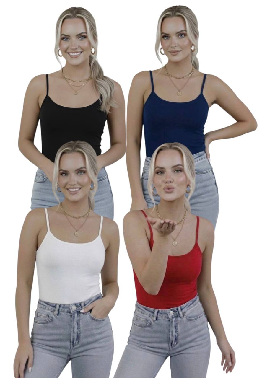 Askılı Body / Atlet Body - 4'lü Set