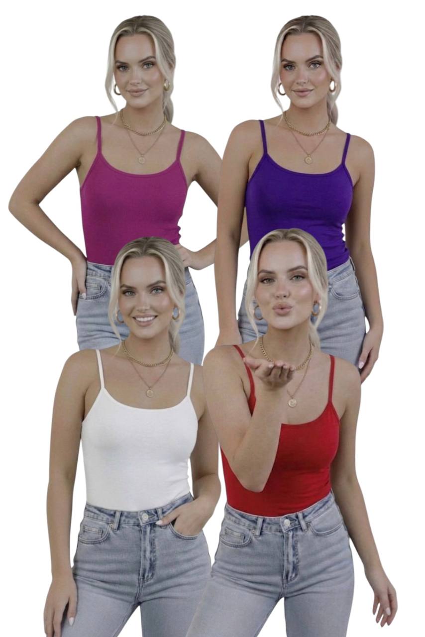 Askılı Body / Atlet Body - 4'lü Set
