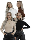 Yarım Balıkçı Yaka Uzun Kollu Body - 4'lü Set